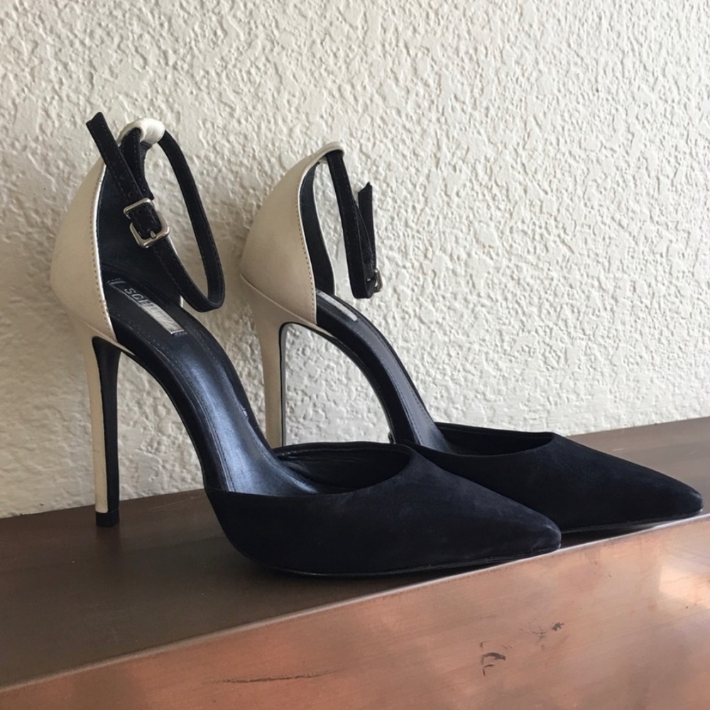 Schutz black and white d’orsay stiletto. Size 6